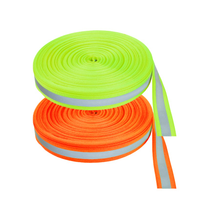 Reflektierende Streifen zum Aufnähen kombiniert - Breite 20 mm - Packung 5 m